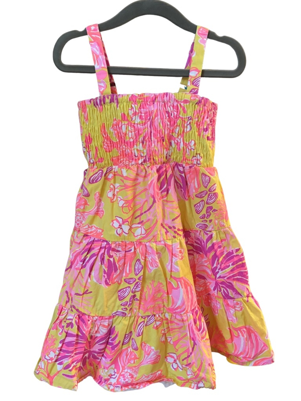 Lilly Pulitzer Calla Yellow Girls Summer Dress